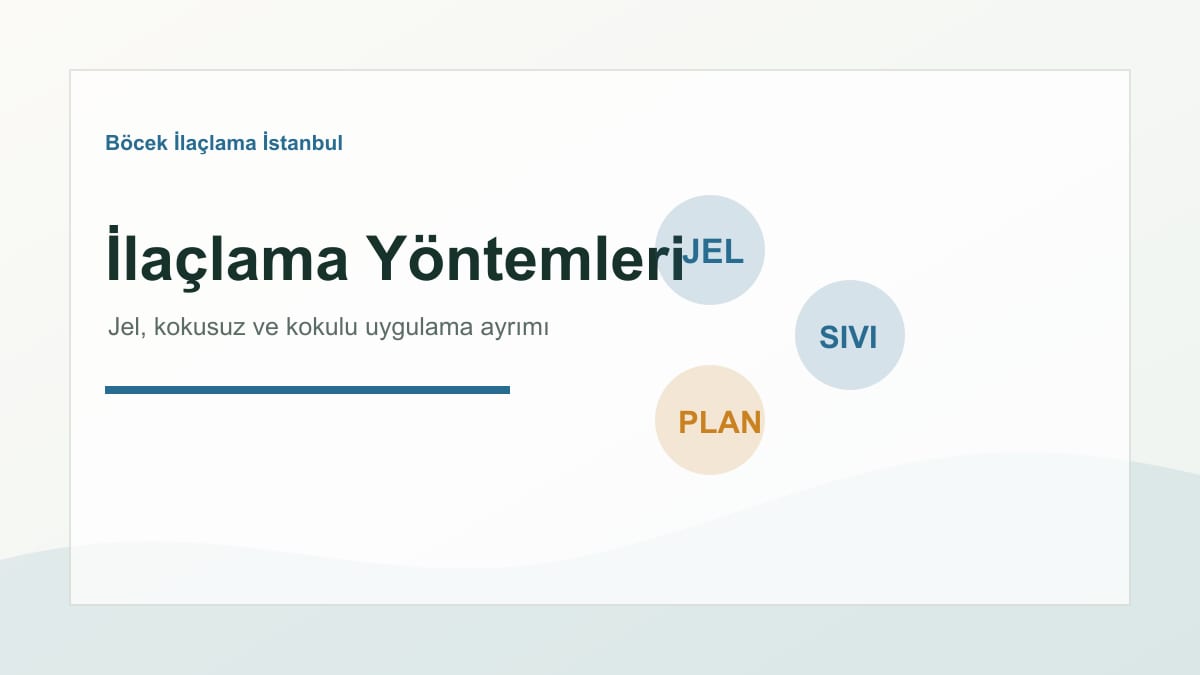 Böcek İlaçlama Yöntemleri Nasıl Seçilir? için bilgilendirici görsel